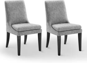Kislot Ksy0001022 Modern Dining Chair Set Of 2 Upholstered Performance Fabric Mid Century Comfy