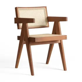 K34-1 Klarel Chandigarh Armchair Italian Crafted Mid-century Modern Design