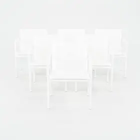 1966-45h Knoll 2022 Set Of Six Richard Schultz For 1966 Collection Dining Arm Chairs