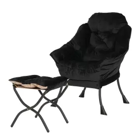 Ql001 Kokel Lazy Chair With Folding Ottoman Living Room Chairs Accent Contemporary Loung