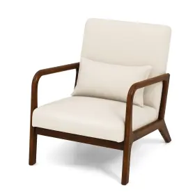 Go-am0345kt Komfott Mid-century Modern Accent Chair Indoor Living Room Leisure With Cushio