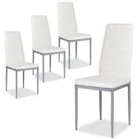 Kotek 608564871342 Pu Leather Dining Chairs Set Of 4 Upholstered Side W Ergonomic High