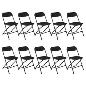 Ktaxon 680358453132 10 Pack Commercial Plastic Folding Chairs Stackable Wedding Party