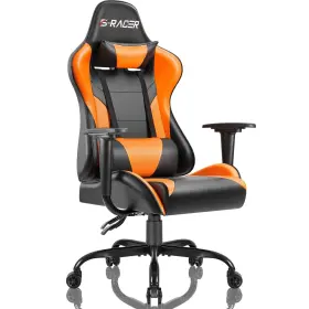 Hw48530 Lacoo Gaming Chair In Home Office Pu Leather Reclining Adjustable A