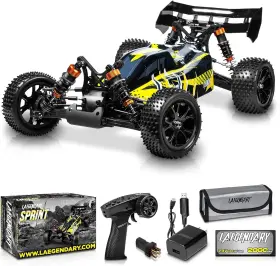 Laegendary802 Laegendary 850021695507 1 10 Scale 4x4 Off Road Rc Monster Truck 21mph Brushed Blue- Yellow