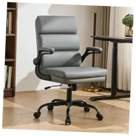 Ly-5192-gry Layon Office Chair Adjustable Desk Mid Back Executive Comfortable Bonded