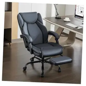 Ly-5215-gry Layon Office Chair Big And Tall 400lbs With Footrest Ergonomic Grey