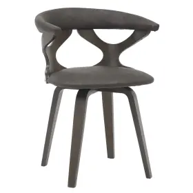 Leisuremod 8750904508632 Klyne Modern Wooden Dining Chair With Walnut Color Frame