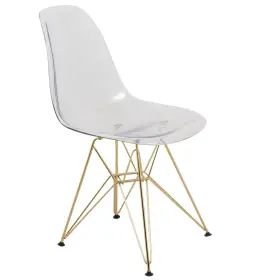 Cr19g Leisuremod Acrylic Dining Chair Banquet Side With Eiffel Base For Indoor And Outdoor