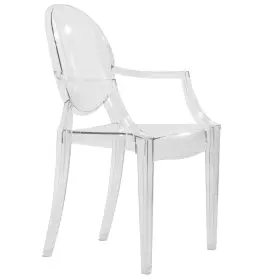 Eob-gc22 Leisuremod Open Box Carroll Modern Acrylic Dining Armchair For Kitchen And