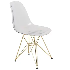 Vccr19clg Leisuremod Cresco Molded Eiffel Modern Side Dining Chair With Gold Base