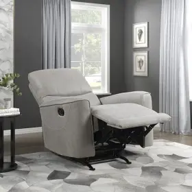 Lexicon 194840249658 Sanibel 35.5 Inch W Microfiber Rocker Recliner Gray