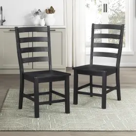 Lexicon 194840267492 Dining Chairs Set Of 2 With Solid Wood Legs And Footre
