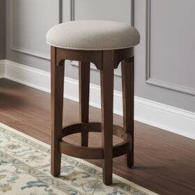 Liberty Furniture 512-ot9001 Arden Road Upholstered Console Stool - Cherry Brown Alder Wood
