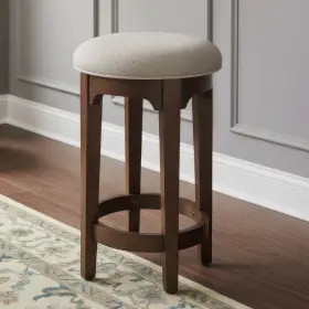 512-ot9001 Liberty Furniture Arden Road Upholstered Console Stool - Cherry Brown Alder Wood