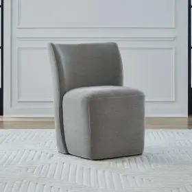 728-adc90-sp Liberty Furniture Accent Dining Chair With Castors - Rounded Back Sapphire
