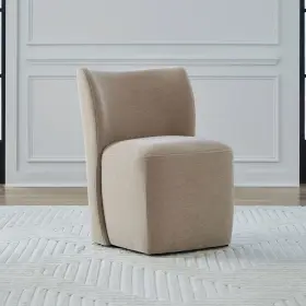 728-adc90-wk Liberty Furniture Accent Dining Chair With Castors - Rounded Back Wicker