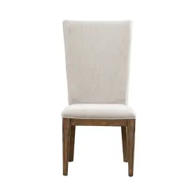 Liberty Furniture 840507707299 Carolina Park Upholstered Side Chair For Dining Room - Set Of 2 Amber Brown