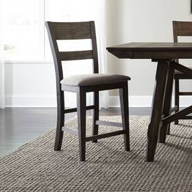 Liberty Furniture 842994141884 Double Bridge Splat Back Counter Chair -set Of 2 - Brown