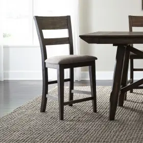 Liberty Furniture 842994141884 Double Bridge Splat Back Counter Chair -set Of 2 - Brown