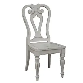 Liberty Furniture 842994143161 Magnolia Manor Splat Back Side Chair Rta -set Of 2 In Antique White