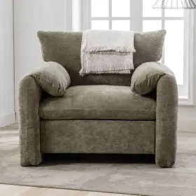 Lifeand 720118546695 38.6 Inch W Modern Style Single Sofa For Living Room Bedroom Chenille Oversized
