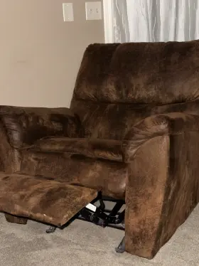 Rc-dbyku3008 Lifestyle Manual Microfiber Standard Recliner - Brown Faux Suede