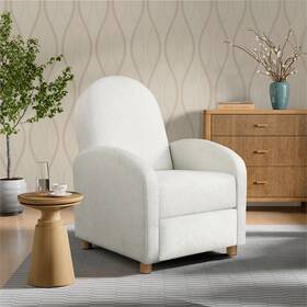 Lifestyle Solutions 215a012crm Relax A Lounger Lacey Pushback Recliner Cream Polyester Fabric
