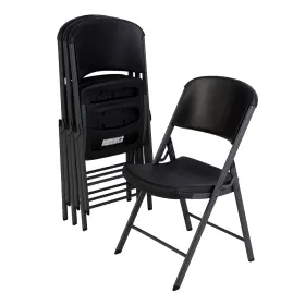 80187 Lifetime 081483004693 Commercial Grade Folding Chair 4pack Black