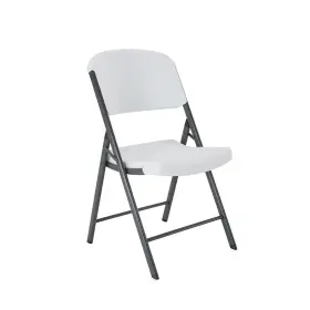 Lifetime 081483428048 42804 Commercial Grade Folding Chair 4 Pack White Granite