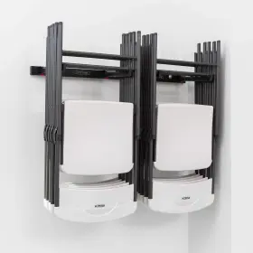 80719 Lifetime Wall Mounted Chair Rack Black