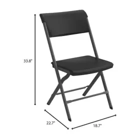 Egcc189a6901usa Lifetime 4-pack Commercial Folding Chair Steel Frame All-weather Finish