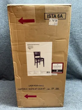 4678 Linon Home Decor Products Inc. Daaacor Keira Pad Folding Chairs Espresso Set Of 2 17 Inch W 20 D 32.68 H