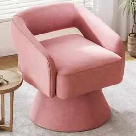 Hy020-zh Linsy Swivel Barrel Chair 360 Modern Accent Boucle