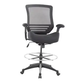 20100d Longbo 400lbs Mid Back Mesh Ergonomic Drafting Chair For Standing Desk Office Black