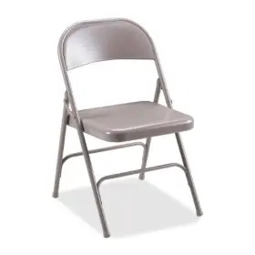 Llr-62500 Lorell Steel Folding Chair - Beige Seat Back Frame 19.4 Inch