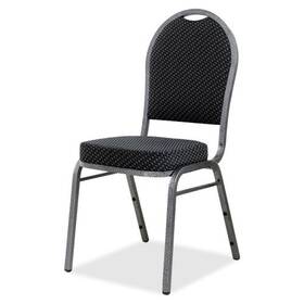Lorell Llr-62525 Llr62525 Upholstered Stacking Chair Gray Fabric