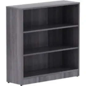 Llr-69626 Lorell Weathered Charcoal Laminate Bookcase Llr69626