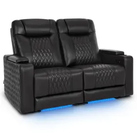 6160-hts830 Lovupet Electric Power Loveseat Recliner Sofa With Adjustable Headrest Hts830