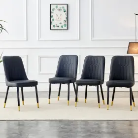 Luspaz 721349825405 Modern Dining Chairs Set Of 4 Faux Leather Room Pu Upholstered