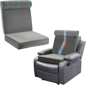Mabozoo 313040339383 3-in-1 Recliner Chair Cushion For Pillow With Head Support