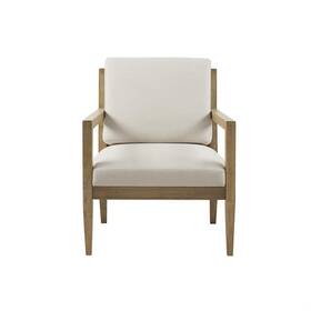 Madison Park 022164202892 Tage Accent Chair With Ivory Finish Mp100-1187