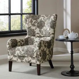 Fpf18-0428 Madison Park Leda Multi Swoop Wing Chair