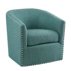 Mp103-0706 Madison Park Swivel Barrel Accent Chair Upholstered Curved Back With 7-inch