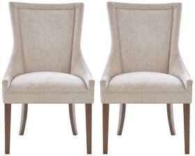 Madison Park Mps108-0286 Ultra Cream Chenille Dining Side Chairs Set Of 2