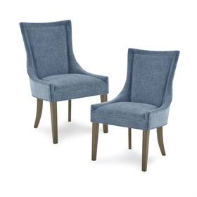 Madison Park Signature 022164123227 Ultra Set Of 2 Dining Chair With Blue Mps108-0302