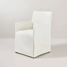 87523612 Magnolia Canvas Slipcover Dining Chair - Cream Hearth And Hand With
