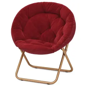 Mag-a65-cc-ro-001-bu Magshion Saucer Chair For Teens Adults Oversized Folding Cozy Moon With Gold Me