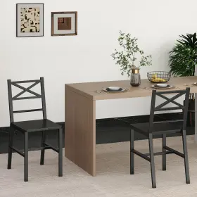 Tbhb1001 Mahancris Dining Chair Set Of 2 Rustic Wooden Kitchen Chairs With Backrest Farmhouse