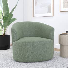 Mainstays 037873944988 Boucle Swivel Chair Olive